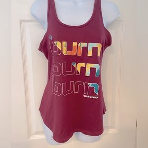 Burn Boot Camp Muscle Workout Tank Hot Pink Women’s Size Medium